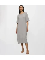 Dámská noční košile Timeless Sensuality NDK SSL - GRAY - šedá 7816 - TRIUMPH Dámská noční košile Timeless Sensuality NDK SSL - GRAY - šedá 7816 - TRIUMPH