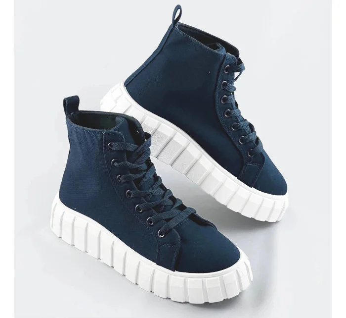 Tmavě modré šněrovací boty (XA060)