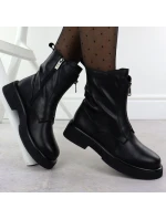 Dámské kožené boty Goe černé SS2N4145 Dámské kožené boty Goe černé SS2N4145