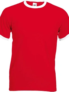 Fruit of the Loom Ringer T Racerback tričko 16.1168 red/white