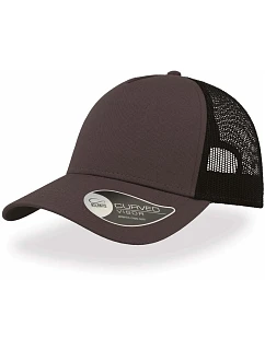 Atlantis Headwear Rapper Cotton 5 panelová Trucker kšiltovka "Rapper" 33.8020 dark grey/black