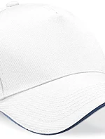 Beechfield B 15C 5 panelová sandwich kšiltovka 53.015C white/french navy