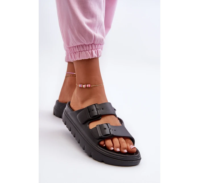 Dámské Pěnové Žabky Na Platformě Černé Melorea Dámské Pěnové Žabky Na Platformě Černé Melorea