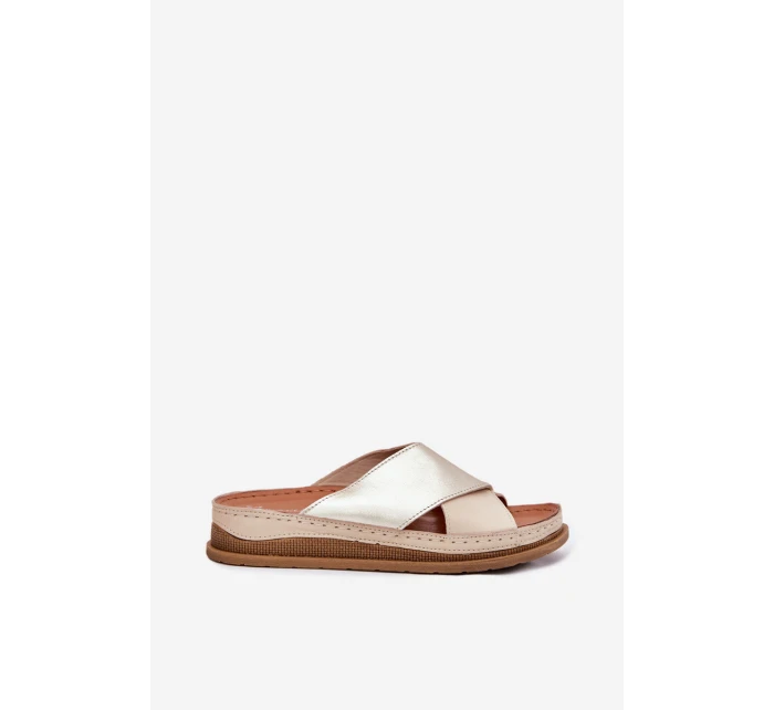 Kožené Dámské Sandály Na Platformě model 21701977 - Maciejka Kožené Dámské Sandály Na Platformě model 21701977 - Maciejka