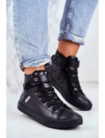 Zateplené Kožené Tenisky BIG STAR model 21518611 Černé - Big Star Shoes