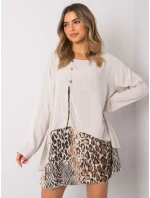 Šaty DHJ SK 21451.50 béžová