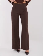 Spodnie IT SP model 21782556 ciemny brązowy - FPrice Spodnie IT SP model 21782556 ciemny brązowy - FPrice