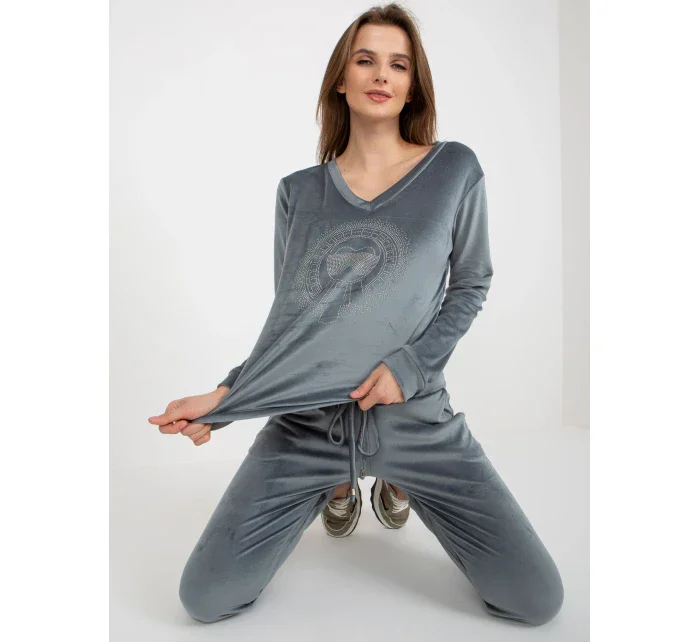 Dámská souprava RV KMPL 8442.23P šedomodrá - FPrice