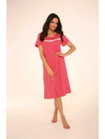 Dlouhá dámská noční košile s krátkými rukávy model 7934858 - De Lafense