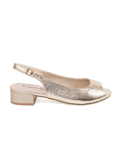 Trendy  sandály dámské zlaté Obcas