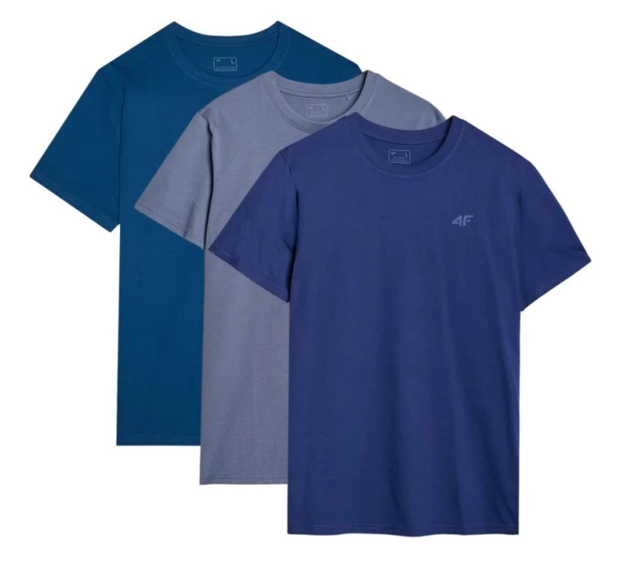 Pánské tričko (sada 3 triček) 4F 3P-SS-4FWMM00TTSHM2256-90S 3PAK