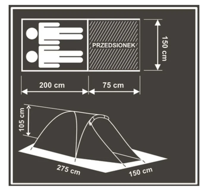 Stan pro 2 osoby cm model 21827091 - Enero Camp Stan pro 2 osoby cm model 21827091 - Enero Camp