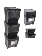 KOŠ 22 L SADA 3 KS ANTRACITOVÝ KOŠ 22 L SADA 3 KS ANTRACITOVÝ