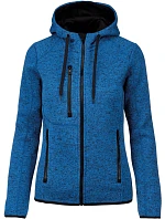 Kariban ProAct PA 366 Dámská pletená fleecová bunda s kapucí 20.P366 light royal blue melange Kariban ProAct PA 366 Dámská pletená fleecová bunda s kapucí 20.P366 light royal blue melange