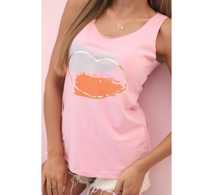 Dámská pruhovaná blůza s V výstřihem a krátkým rukávem béžová Dámská pruhovaná blůza s V výstřihem a krátkým rukávem béžová