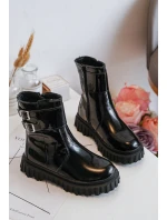 Dětské lakované boty se černé model 21634818 - Boto Dětské lakované boty se černé model 21634818 - Boto