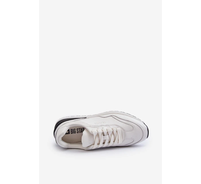 Mužské kožené tenisky BIG STAR NN174288 bílé Mužské kožené tenisky BIG STAR NN174288 bílé