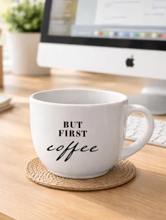 BUT FIRST COFFEE - keramický hrnek 400 ml
