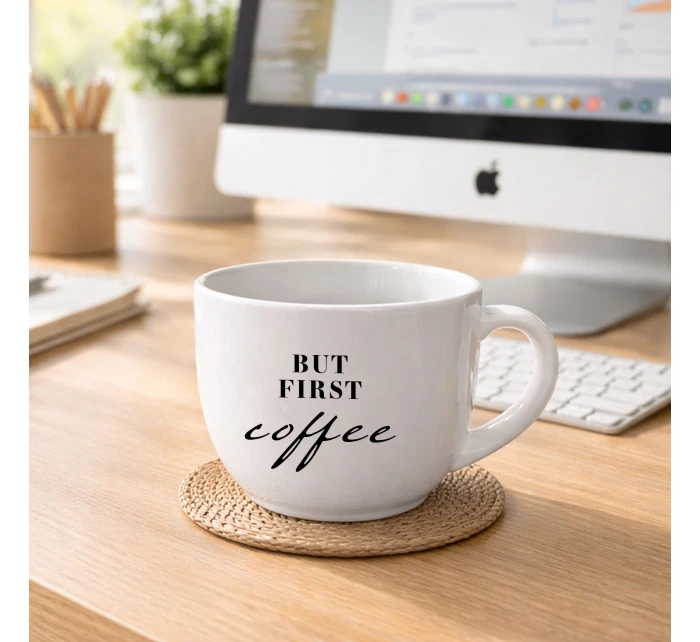 BUT FIRST COFFEE - keramický hrnek 400 ml