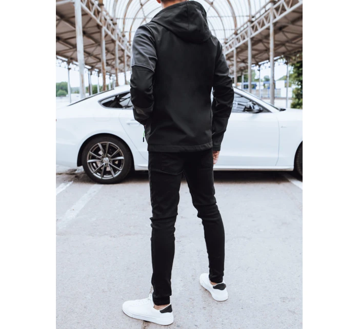 Pánská softshellová mikina s kapucí černá Dstreet model 21970309 - FashionStreet Pánská softshellová mikina s kapucí černá Dstreet model 21970309 - FashionStreet
