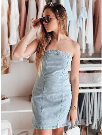 Džínové trubicové mini šaty NETUBA modré FashionStreet EY2591