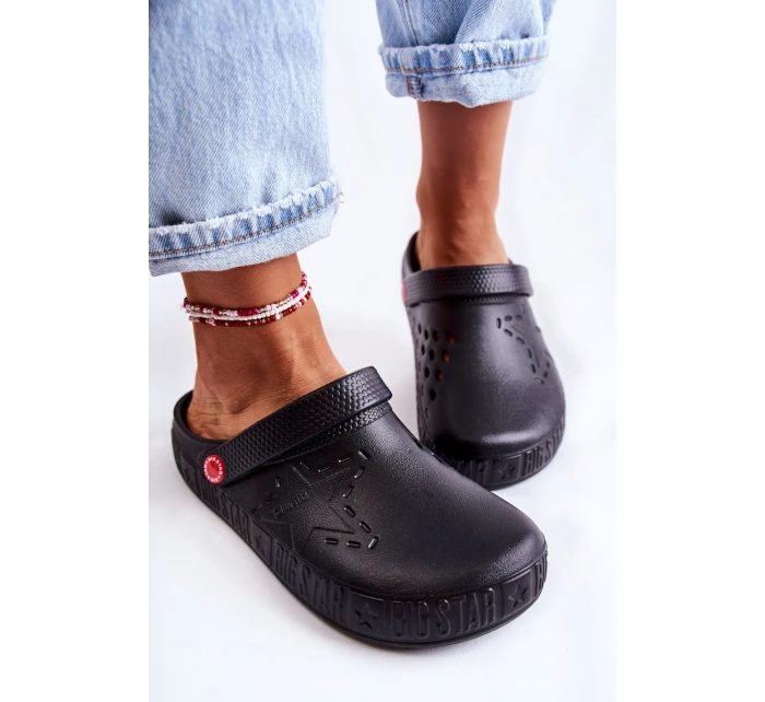 Dámské světlé pantofle Big Star II275001 Černá Dámské světlé pantofle Big Star II275001 Černá