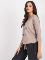 Bluzka RV BZ model 21858909 ciemny bezowy - FPrice