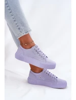 Dámské textilní tenisky Big Star – fialové Dámské textilní tenisky Big Star – fialové
