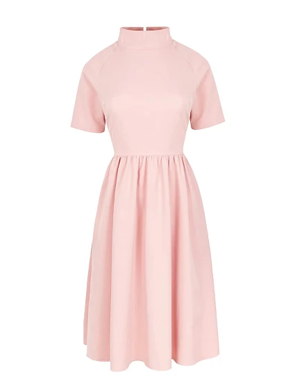 Dámské šaty model 18523055 pudr růžová - Makover Dámské šaty model 18523055 pudr růžová - Makover