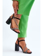 Sandály na podpatku model 179141 Step in style Sandály na podpatku model 179141 Step in style