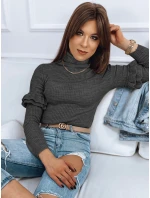 Dámský svetr BUFALO tmavě šedý FashionStreet MY1427 Dámský svetr BUFALO tmavě šedý FashionStreet MY1427