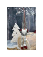 DEKORATIVNÍ TRPASLÍK 30+15CM ŠEDÝ DEKORATIVNÍ TRPASLÍK 30+15CM ŠEDÝ