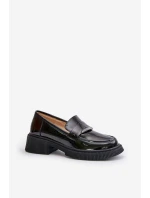 Lakované Dámské Mokasíny S Ozdobou Černé D&A model 21671794 - S.Barski