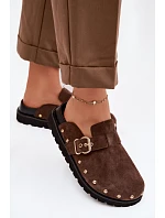 z semiše na platformě s a přezkou Big Star Čokoládové model 22100931 - Big Star Shoes z semiše na platformě s a přezkou Big Star Čokoládové model 22100931 - Big Star Shoes