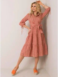 Šaty LK SK 508005.07P světle hnědá