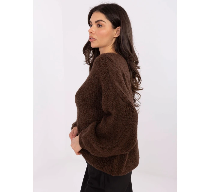 Jumper MI SW 1610.18 tmavě hnědý Jumper MI SW 1610.18 tmavě hnědý