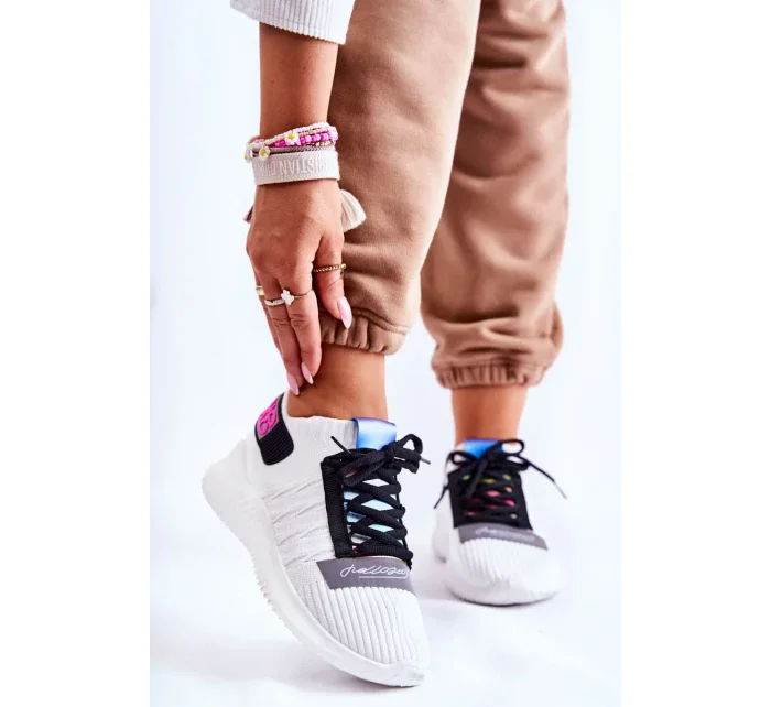 Dámská sportovní obuv nazouvací Bíle Klayra Dámská sportovní obuv nazouvací Bíle Klayra