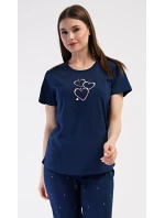 Dámské domácí šaty s tříčtvrtečním rukávem Lekníny