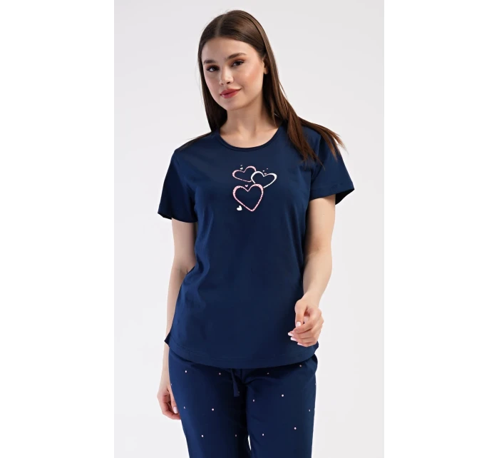 Dámské domácí šaty s tříčtvrtečním rukávem Lekníny