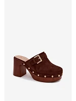 Klapky na podpatku model 228788 Step in style Klapky na podpatku model 228788 Step in style