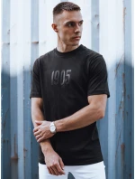 Pánské tričko s potiskem černé FashionStreet RX5504