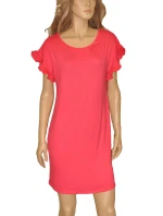 Dámská noční košile De Lafense 372 Falbene kr/r Dámská noční košile De Lafense 372 Falbene kr/r