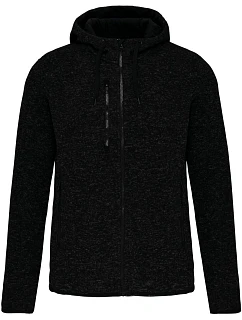 Kariban ProAct PA 366 Dámská pletená fleecová bunda s kapucí 20.P366 dark grey melange