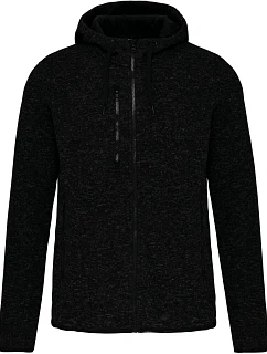 PA Dámská pletená fleecová bunda s kapucí 20.P dark grey melange model 22423429 - Kariban ProAct
