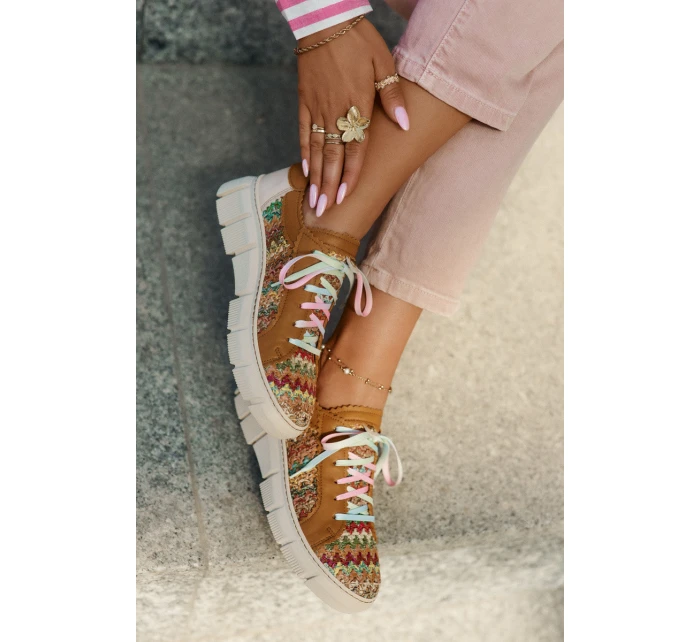 Dámské Kožené Polobotky model 21693708 Multikolor - Maciejka