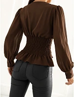 Bluzka MI BZ model 22550397 brązowy - FPrice Bluzka MI BZ model 22550397 brązowy - FPrice