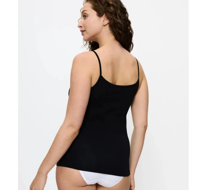 Sense Of Cotton Spaghetti Top - BLACK - TRIUMPH BLACK - TRIUMPH Sense Of Cotton Spaghetti Top - BLACK - TRIUMPH BLACK - TRIUMPH