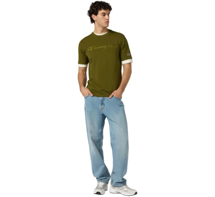 Pánské tričko SS Tee olive  pánské model 21479801 - CHAMPION