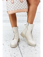 Kotníkové Ploché Workery Boty Béžové Rozelle Kotníkové Ploché Workery Boty Béžové Rozelle