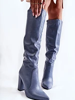 Klasické Boty Na Sloupek Modré Mayra